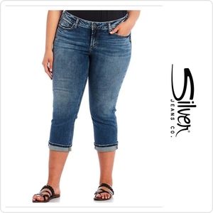 Silver Jeans Suki Capri Jeans size 14